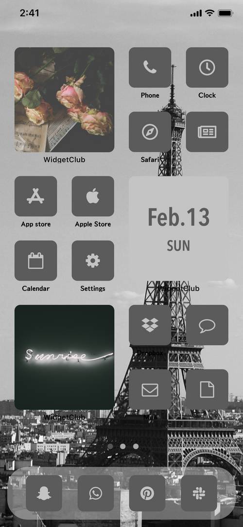 gray paris home screen kit Home Screen ideas[lmjHPfau0lr0cdzSsaS2]