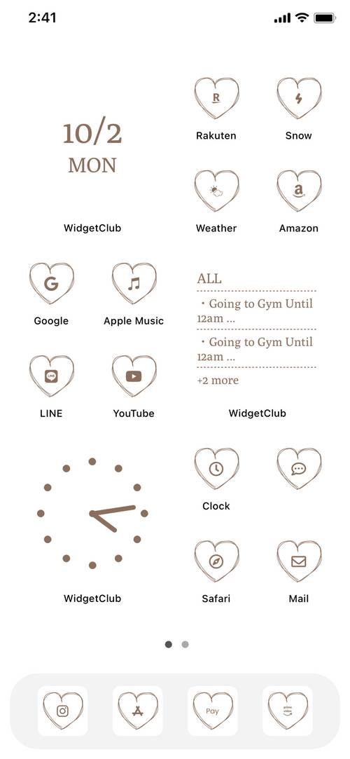 手書きハート♥︎ Home Screen ideas[1tw3sZMAUFxbOJdTZ8Y6]