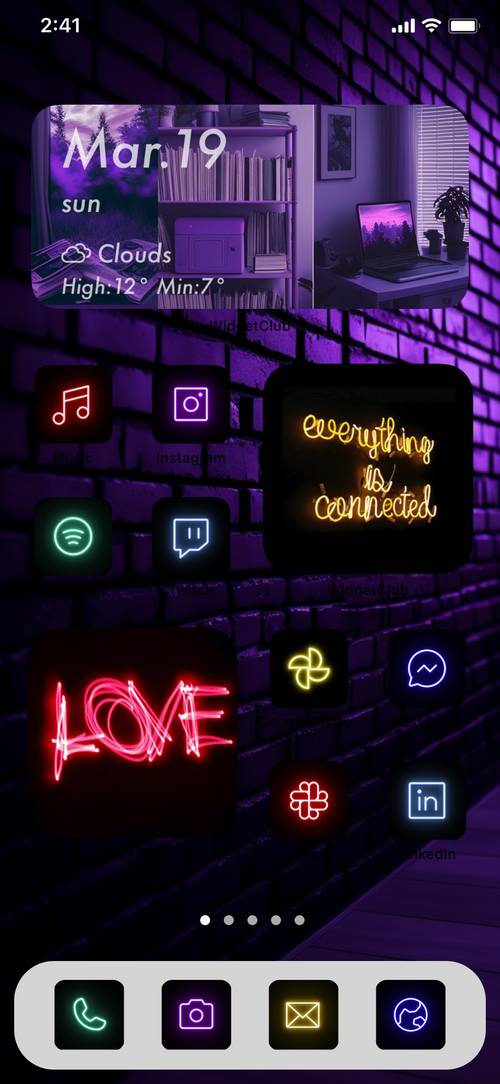 Neon cool home screen theme Home Screen ideas[66HZd9zvvw6sQxepySY9]