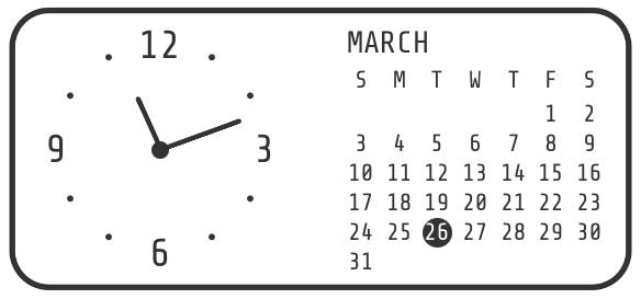 Simple Clock Widget ideas[templates_Qzlkk4S8yQLhkUh5jnPk_3477DE10-5123-4FE7-BCA6-041DD1C854C0]