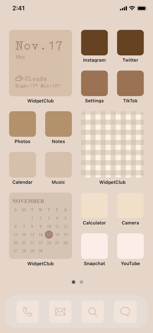 Beige simple home screen Home Screen ideas[oZ0YwfEavujpsDX5BKxb]