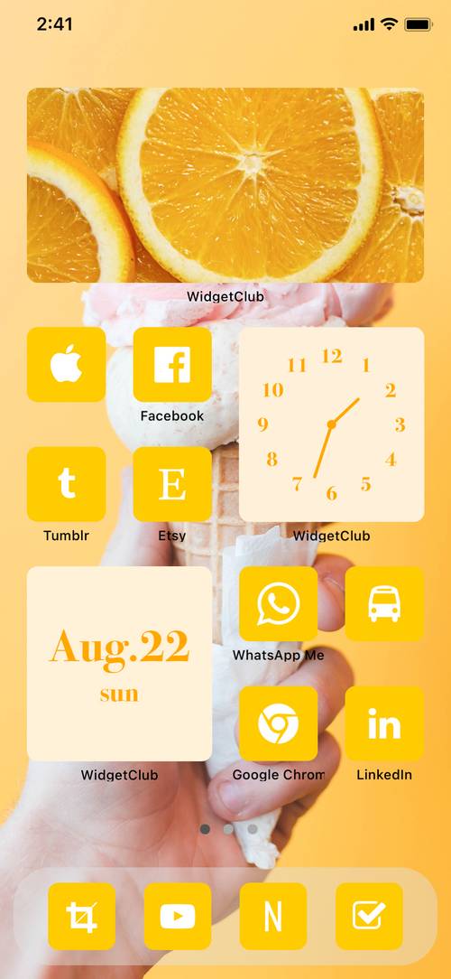 Oange passion color theme🍊🧡 Home Screen ideas[yolsLrZAIHRnKulwOXTJ]