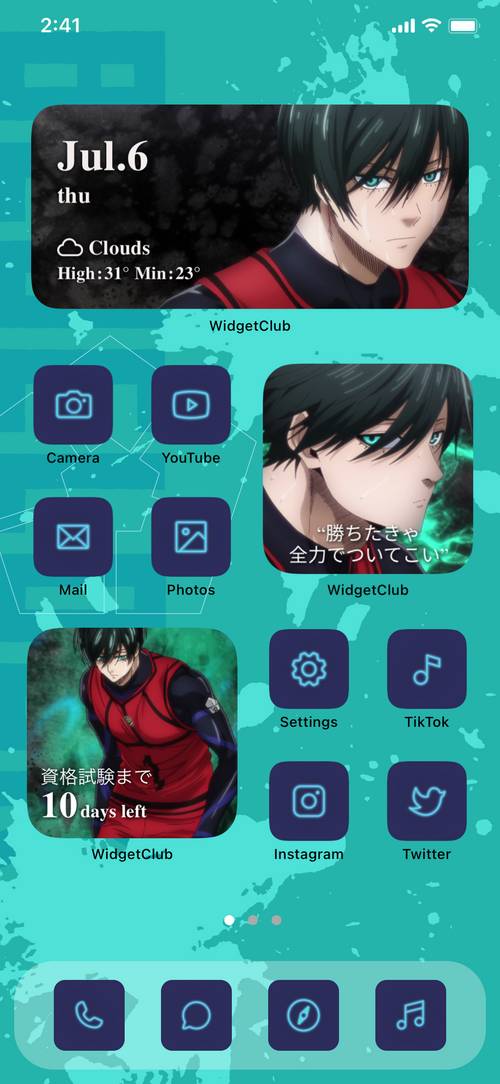 【ブルーロック】糸師凛のスマホきせかえテンプレート（壁紙・アイコン・ウィジェット） Home Screen ideas[noBqxCkRG8bj4vJ1EdRU]