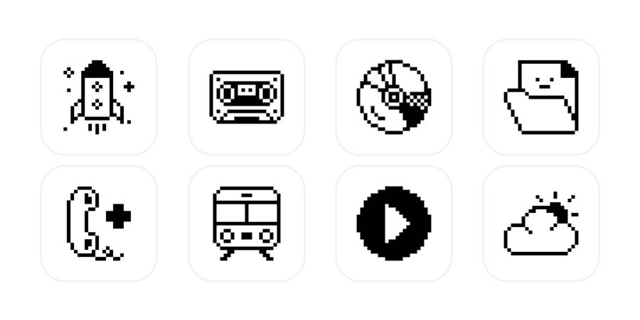 black dot iconpack