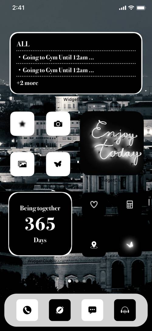 Black × white theme Home Screen ideas[G0vQGQZRCAdKGWIxKbhA]