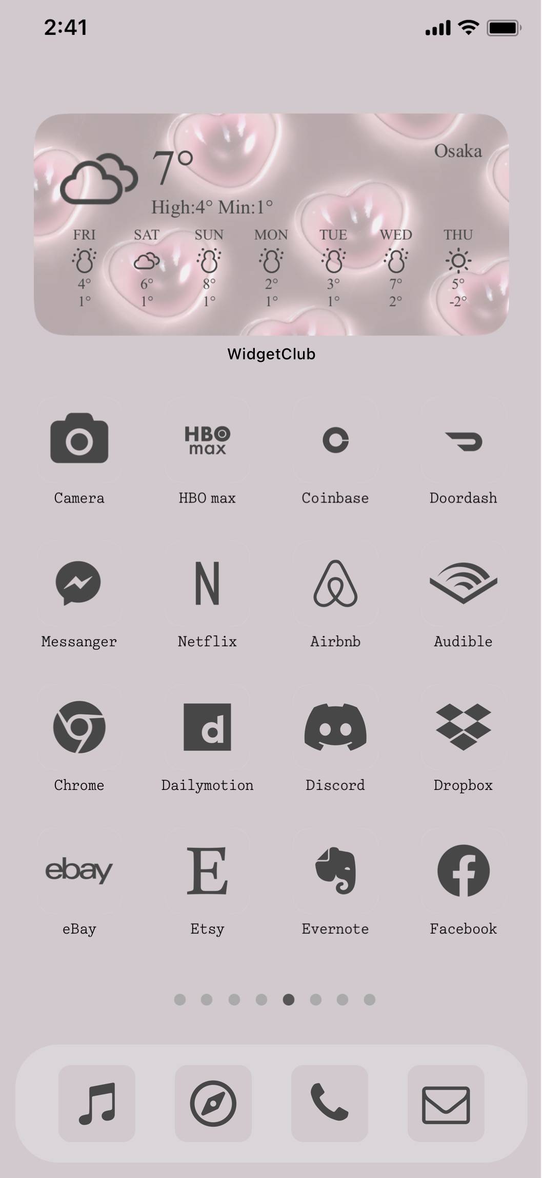 Pink&gray girlyHome Screen ideas[vqxC2oI4yZGdX6wfpJzD]