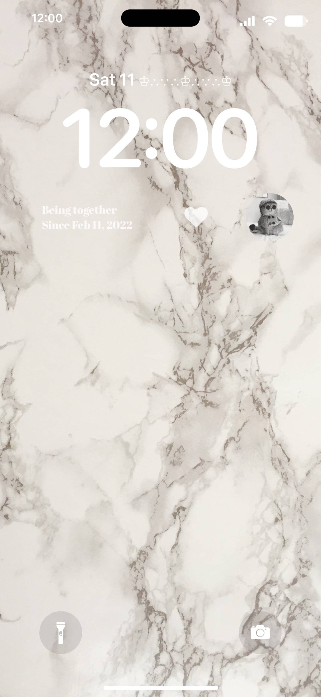 Grey marble aesthetic lock screen