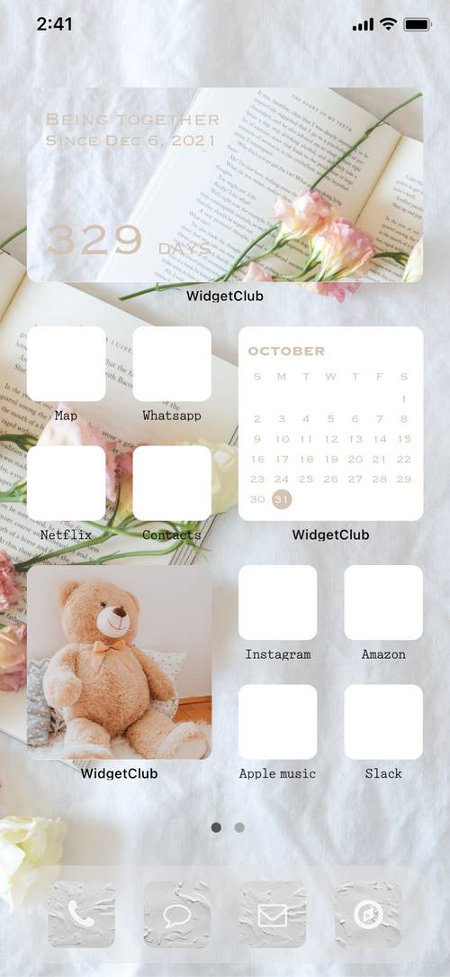 Cotton white home screen theme Home Screen ideas[OuUC3D18uubntxcYo5dN]