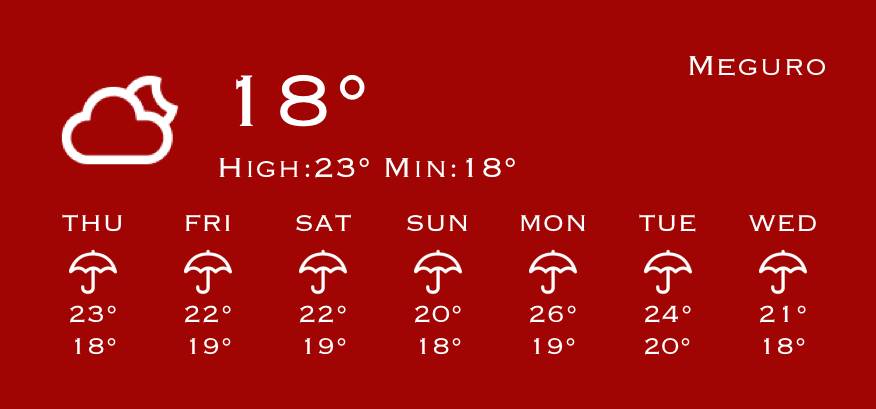 Red Weather Widget ideas[templates_etuHvJ4ONbBS9jn2k6WZ_57F86561-83D5-45FB-A11C-0F2B5B390AD6]