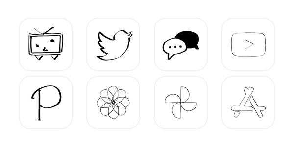 手書き風 App Icon Pack[omY7ztgmqavNc7eoeREk]