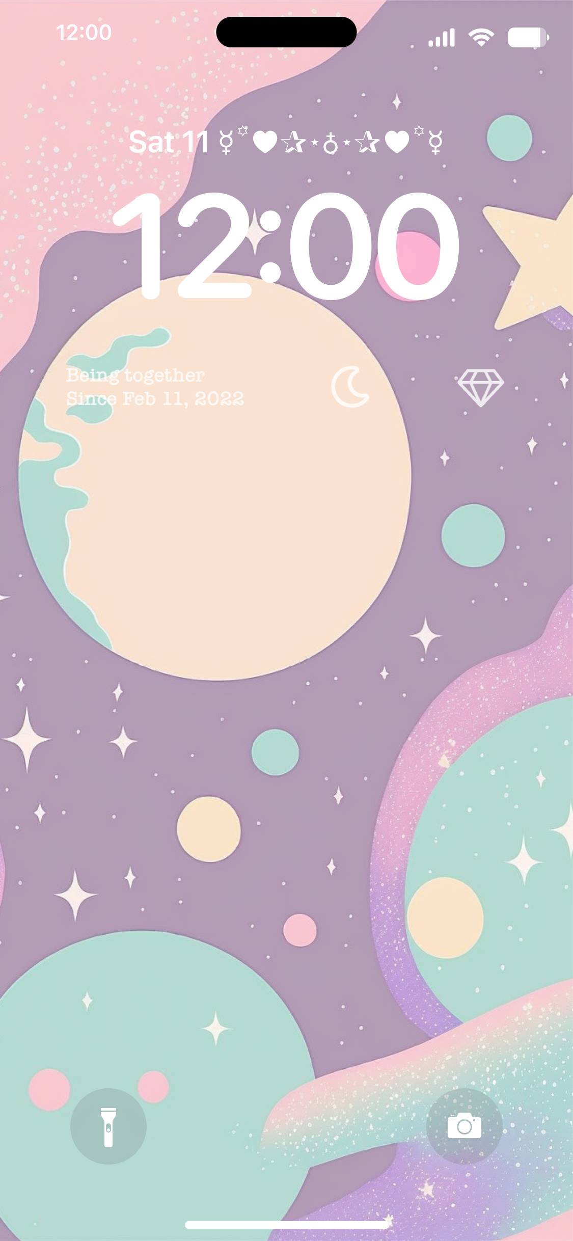 pastel color kawaii galaxy Lockscreen[kyx1RwY6itmnA4dsxBYS]