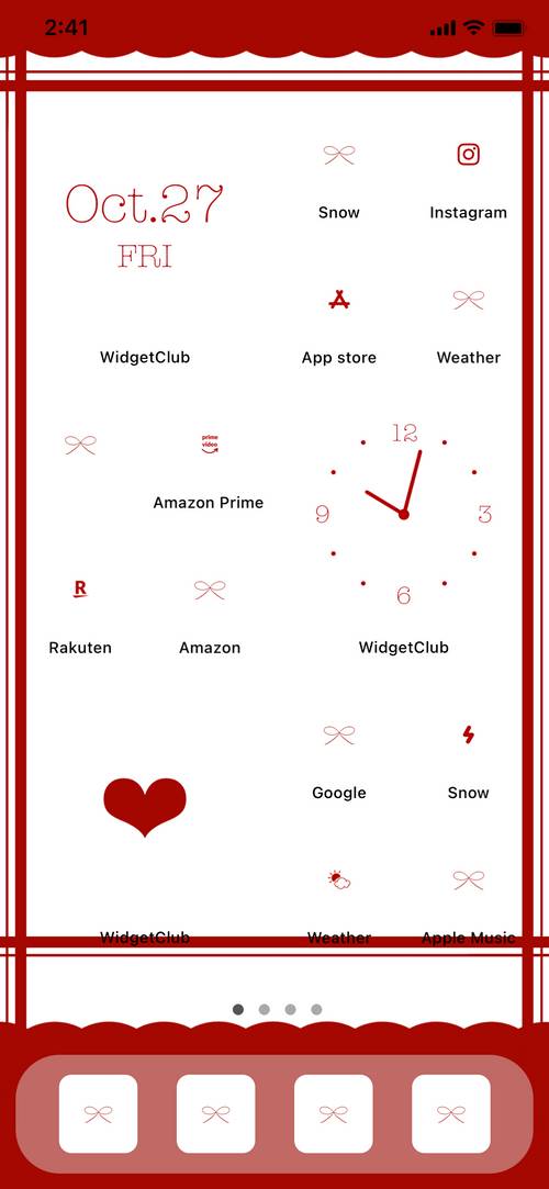 Ribbon×あか Home Screen ideas[0xor8Svcj7RxP0Aa6yH7]