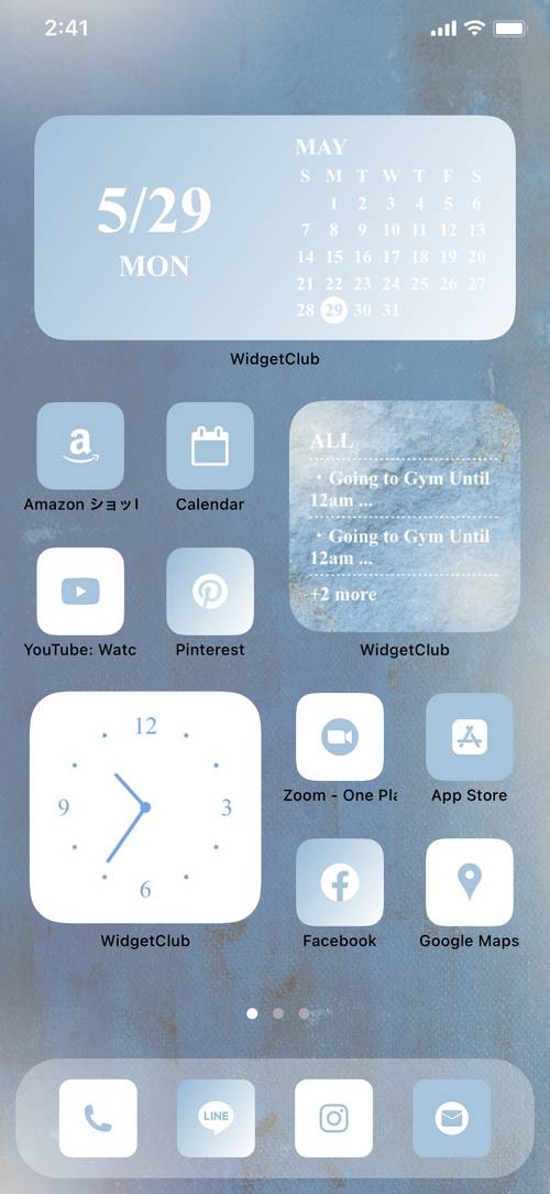 Whitexblue simple home screen theme Home Screen ideas[CLJqQP5fR4sOGwUr2j0w]