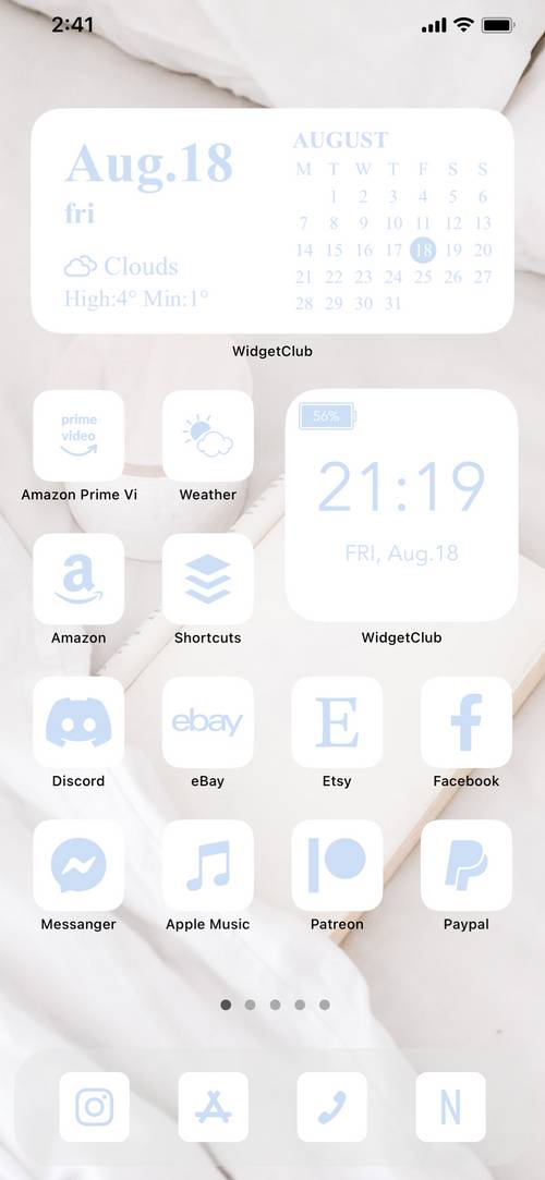 minimalist Blue Home Screen ideas[ZiqU8AlZrRkfGyn9fUbs]