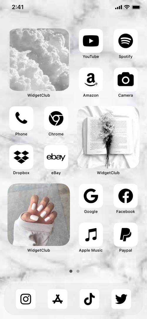 Aesthetic White Home Screen ideas[DYTQl1FawbiXGVXWHz45]