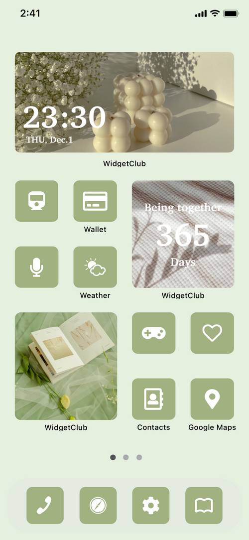 Green aesthetic home screen theme Home Screen ideas[ucY0DvDxrhVTmanQNcjf]