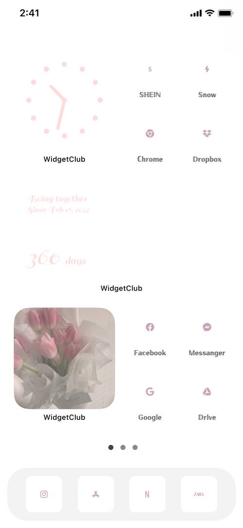 White ＆ pink Home Screen ideas[0s77AJSTrAwokNYJMYI7]