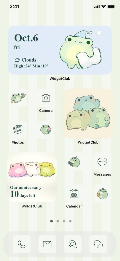 Round frogs theme Home Screen ideas[dCP8csbdESu8rCFAUwQ6]