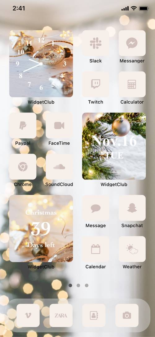 Neutral Christmas home screen theme Home Screen ideas[8pdqw9gtL0tOpRfeY400]